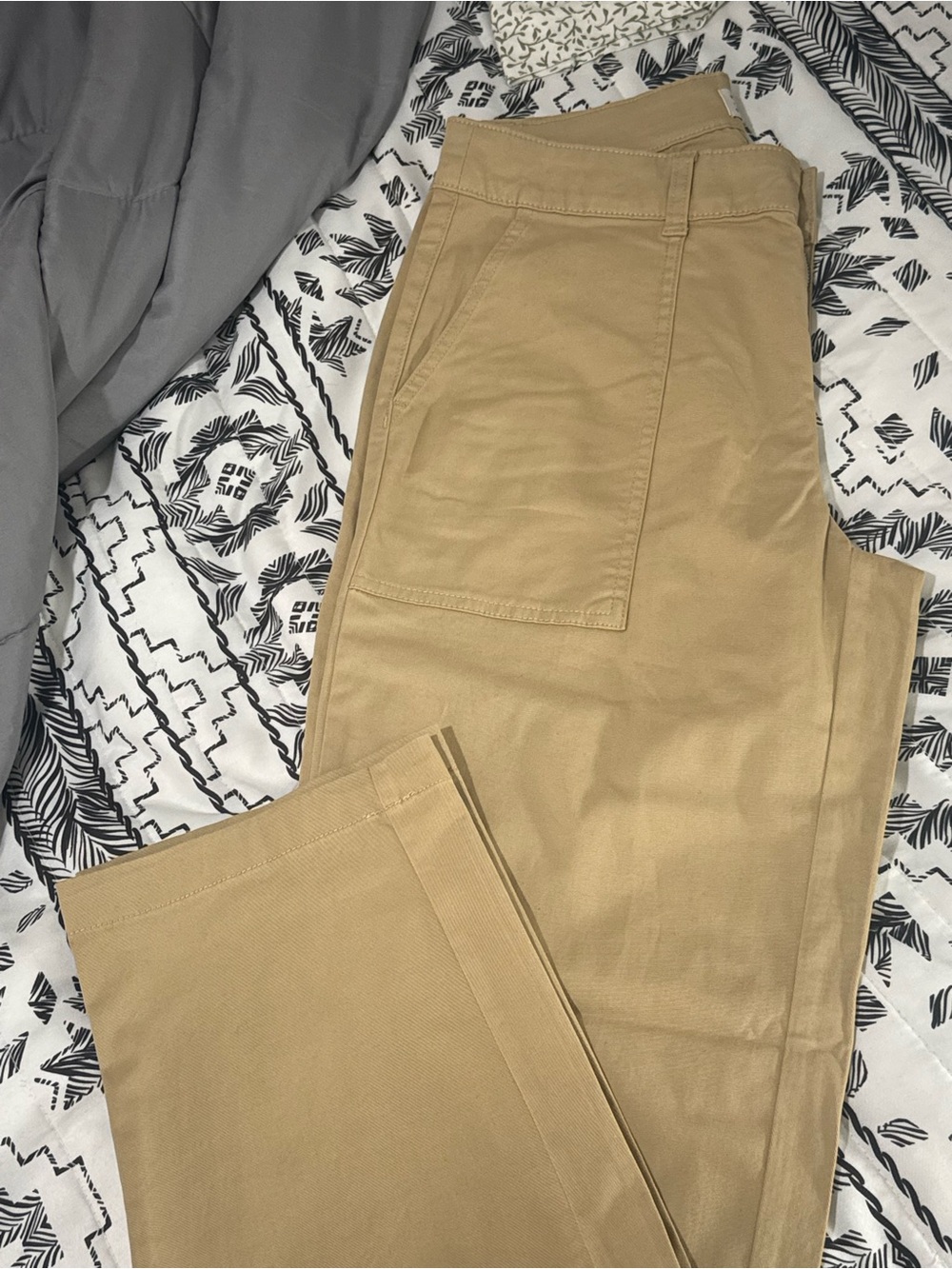 a new day Women's Tan Chinos with Patch Pockets